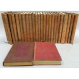 A uniform bound set, The Works of Scott, leather bindings published by Thomas Nelson and Sons