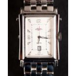 A ROTARY GENTLEMAN'S ELITE REVERSIBLE WRIST WATCH, Ref. 10997 in stainless steel case, 02615, with