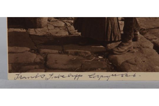 FRANK MEADOW SUTCLIFFE (1853-1941), Young couple courting at Whitby, c.1880s, vintage photograph, - Image 3 of 3