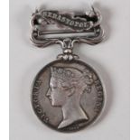 CRIMEA MEDAL 1854 with clasp Sebastopol, named to Pte Geo Copley 7th Fusiliers VF