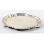 AN ELIZABETH II SILVER WAITER, Cooper Bros & Sons Ltd, Sheffield 1959, circular with moulded rim