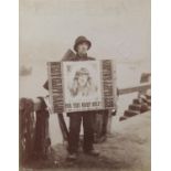 FRANK MEADOW SUTCLIFFE (1853-1941), Dicky Martin, the Whitby sandwich-board man advertising 'Bella