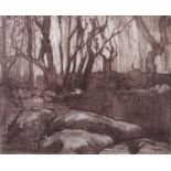 ARR Emerson Mayes (b.1972), 'Ashwood', drypoint etching, no. 3/8, titled, signed and dated '99 in