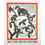 ARR After Mike Grevatte (b.1943), And Living Shall Be Everything , woodcut in colours, signed and