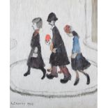 ARR By and After Laurence Stephen Lowry (1886-1976), The Family, colour lithograph, signed in pen to