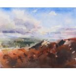 ARR Alan Flood (b.1951), Ilkley Moor, watercolour, titled, signed and dated 2015 in pencil to the