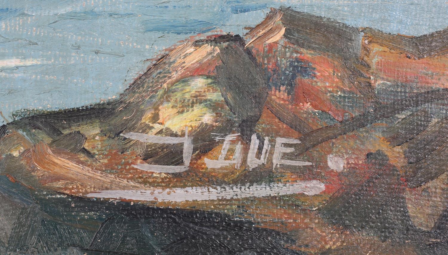 J*ue mid-20th century, Danish, Danish coastal scene with fishing boats heading out to sea, oil on - Image 5 of 6