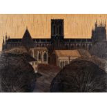 ARR After Robert Tavener RE, (1920-2004)York Minister Autumn, linocut, no. 8/75, signed and