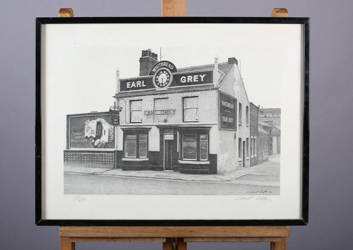 ARR After Stuart Walton (b.1933), The Earl Grey public House, 1979, monochrome print, no. 153/275, - Image 2 of 4