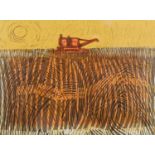 ARR After Robert Tavener RE (1920-2004), Harvesting, linocut, no. 42/50, signed and titled