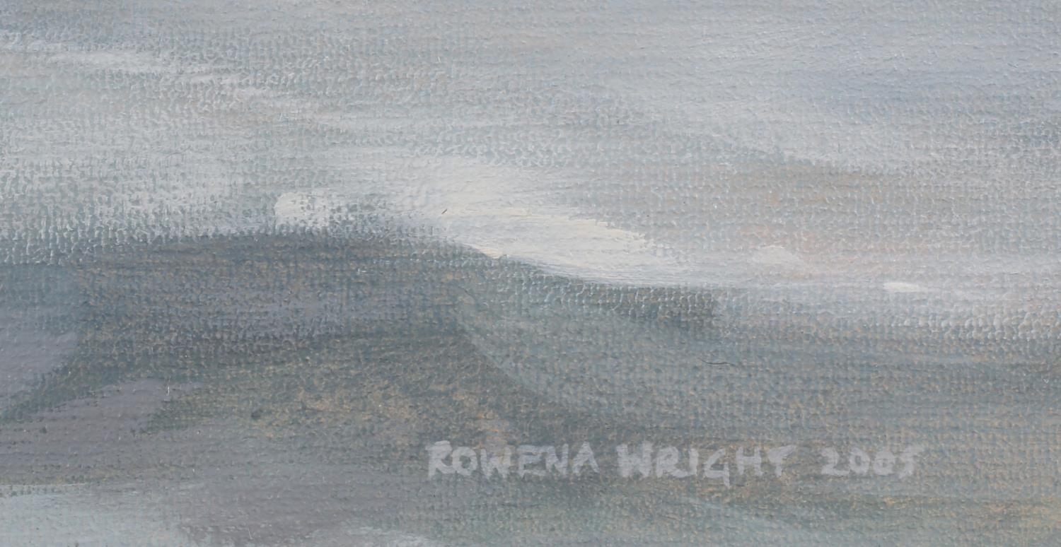 ARR Rowena Wright RSMA (Contemporary), Gurnard Cardinal Mark In A Storm, oil on board, signed and - Image 3 of 4
