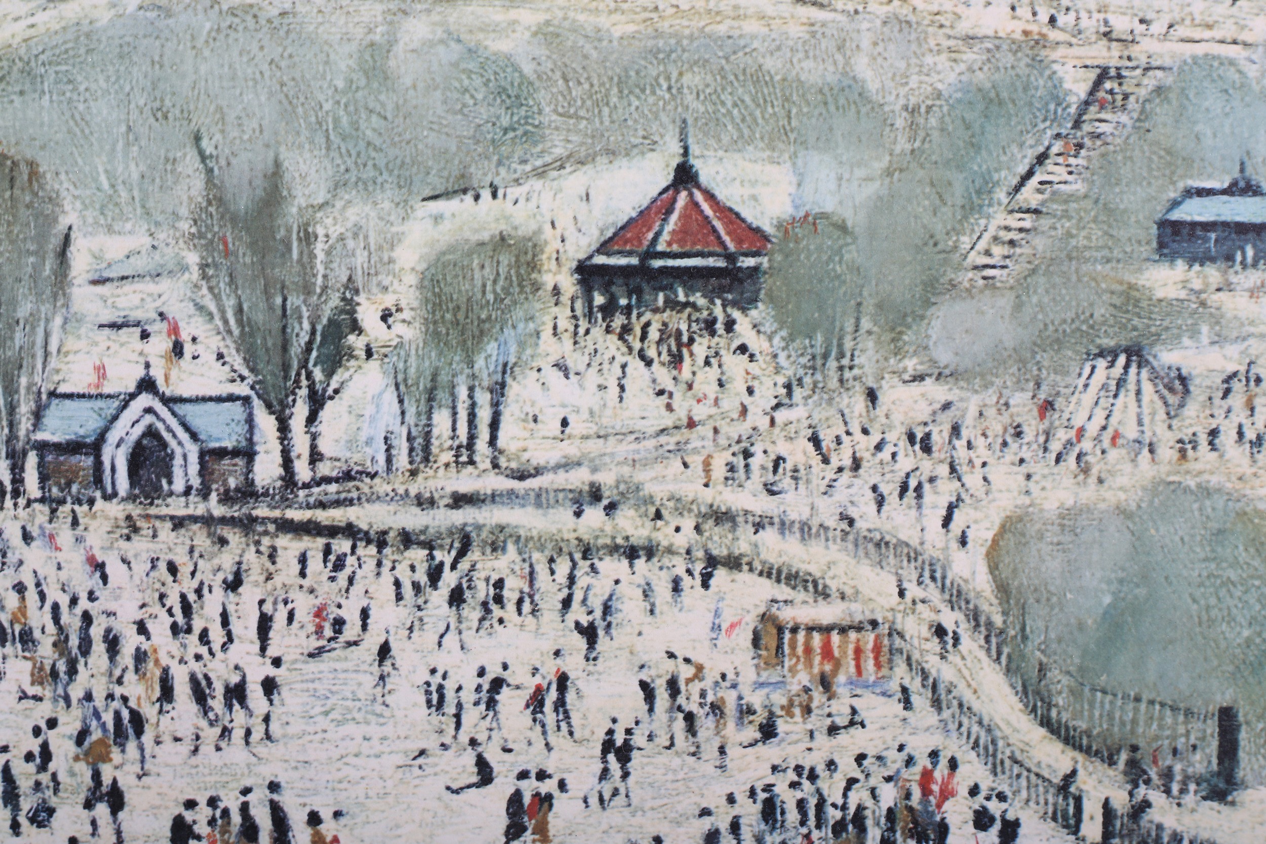 ARR By and After Laurence Stephen Lowry (1886-1976), Peel Park, Salford, colour lithograph, signed - Image 3 of 6