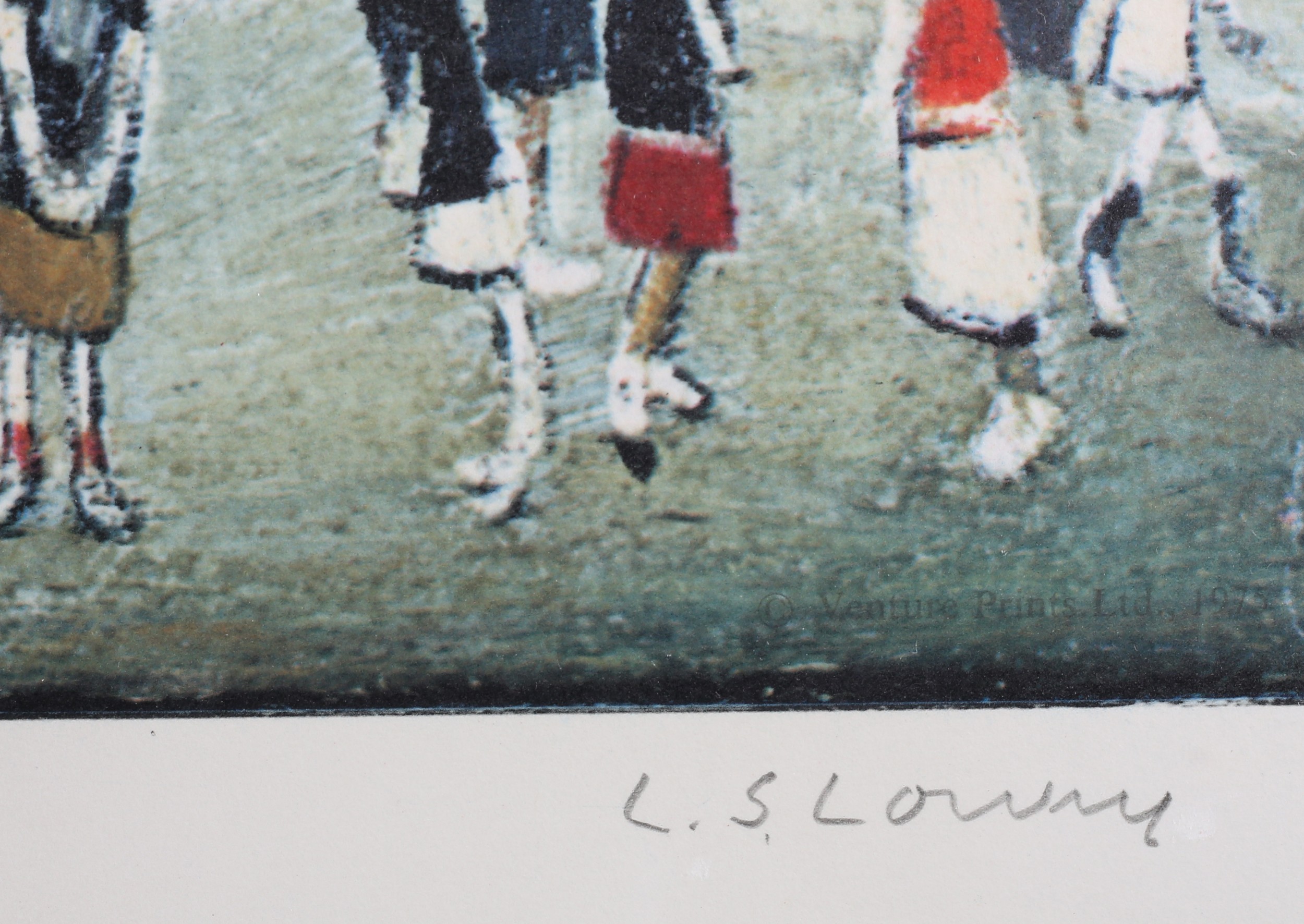ARR By and After Laurence Stephen Lowry (1886-1976), Peel Park, Salford, colour lithograph, signed - Image 6 of 6