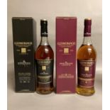 Glenmorangie 12 yr (Quinta Ruban) single malt Scotch whisky 46% 70cl and a Glenmorangie12 yr (