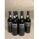 Six bottles Krohn 2009 vintage port, bottled in Portugal