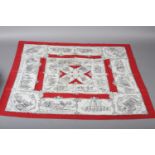 A Commemorative French handkerchief or scarf, entitled “Les Droits de la Femme en 1900”,