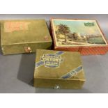 Three 1940s Victory plywood jigsaw puzzles in original boxes