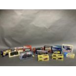 Various boxed die cast vehicles by Vanguards, Corgi and others including buses, commercial vehicles,