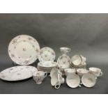 A Royal Adderley 'Fragrance' china tea service comprising twelve cups, twelve saucers, eleven plates