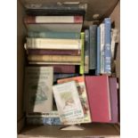 Three boxes of books to include novels, general interest, two early Ladybird books Captain Scott and