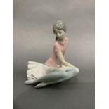 A Lladro figure of a ballerina, 17cm