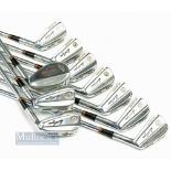 Set of Ben Hogan 35th Anniversary Legend golf irons features 2, 3, 4, 5, 6, 7, 8, E, S all with