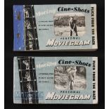 2x Moving Cine Shot Movie Gram Golf Flicker Book - both publ'd by Merx Ltd Guildford one showing a