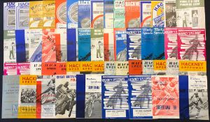 Selection of 1960s/70s Hackney Speedway Programmes featuring a wide range of years, incl 66 Great