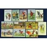 Selection of various early Humour Golfing Postcards some dated from 1920s (12) - artist incl