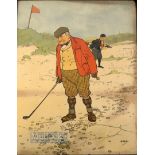 Hassall, John (1868-1948) - pair of original large golfing coloured lithographs c1900 - both in