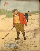 Hassall, John (1868-1948) - pair of original large golfing coloured lithographs c1900 - both in