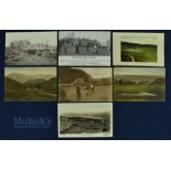 Collection of interesting early middle England Golfing Postcards (7) Minchinhampton, Painswick,