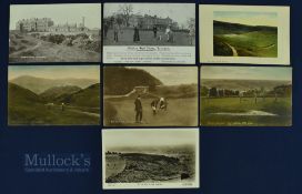 Collection of interesting early middle England Golfing Postcards (7) Minchinhampton, Painswick,