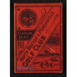 1901 North British Mercantile Insurance Golf Club Fixture Card - to incl Medal, Outings, Matches