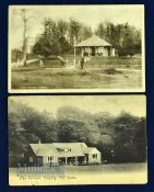 2x early 1900s Irish Golfing Postcards - Golf Pavilion Antrim and The Pavilion Delgany Golf