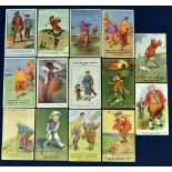 Interesting collection of early Golfing Humour postcards dated from 1905 (14) to incl Comique