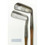 2x Interesting Flanged sole club/putters - Anderson Anstruther well lofted 'Daisy' putter/chipper,