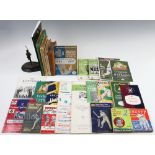 1938-1998 Cricket related ephemera to include tour guides programmes score card, noted items of