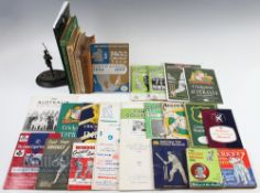 1938-1998 Cricket related ephemera to include tour guides programmes score card, noted items of