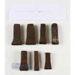Collection of Cast Iron Golf Club and Other Head Stamp Marks (7) Stuart Allsopp, Neil Mackintosh,