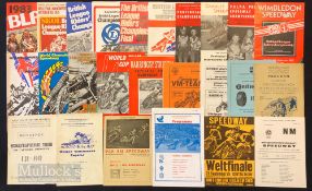 Selection of 1960s-1980s Assorted Speedway Programmes featuring British League Championships,