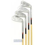 4x Matching Spalding Sweet Spot Cushion Neck Irons with coated steel shafts - 3, 4, 5 & 6 all made