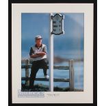 Jack Nicklaus 'The Last Round' Golf Poster depicted at Pebble Beach, mounted ready to frame measures
