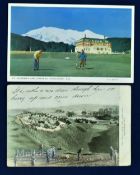 2x New Zealand Golfing Postcards one as far back as 1906 - The Golf Links One Tree Hill Auckland