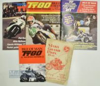 Isle of Man TT and Manx Grand Prix programmes a collection to include Manx grand prix 1946 - with