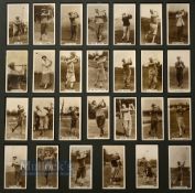 Set of J Millhoff & Co Golf Cigarette Cards c1928 complete set of 27/27 titled 'Famous Golfers' real