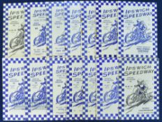 1951-1982 Ipswich Speedway Programmes, to include June 28th 1951 Ipswich v American touring team,