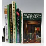 Selection of Golf Reference Books features Golf Collectors Price Guide, Miller's Golf Memorabilia,