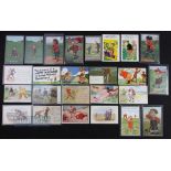 Selection of Humorous Golf related Postcards a mix of classic and period cards features Stop Mon,