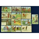 Selection of various early Humour Golfing Postcards dated from 1905 up to 1931 mostly pre 1918 (